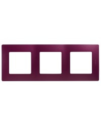 Рамка 3 поста Etika сливовый Legrand 672563 в Комсомольске-на-Амуре Аксессуары для кабель-канала Pintop.ru