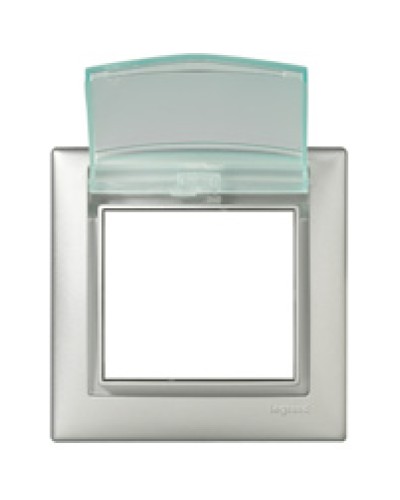 Рамка влагозащищенная Valena IP 44 с крышкой алюминий Legrand 770150 в Комсомольске-на-Амуре Аксессуары для кабель-канала Pintop.ru