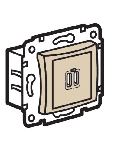 Устройство зарядное с коннекторами USB Legrand (774170) в Комсомольске-на-Амуре Аксессуары для кабель-канала Pintop.ru