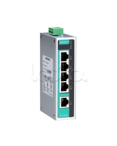 Коммутатор неуправляемый промышленный 5-портовый Moxa EDS-205A-T в Комсомольске-на-Амуре Коммутаторы Pintop.ru