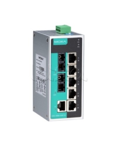 Коммутатор неуправляемый промышленный 8-портовый Moxa EDS-208A-SS-SC в Комсомольске-на-Амуре Коммутаторы Pintop.ru