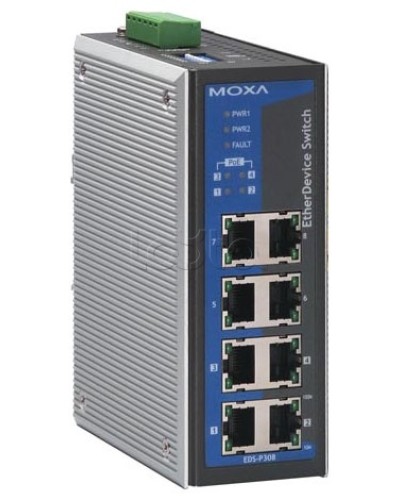 Коммутатор неуправляемый промышленный 8-портовый Moxa EDS-308-T в Комсомольске-на-Амуре Коммутаторы Pintop.ru