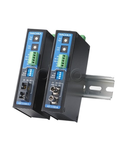 Конвертор RS-232/422/485 в оптику MM (ST)Moxa ICF-1150I-M-ST-T в Комсомольске-на-Амуре Дополнительное оборудование для ОПС Pintop.ru
