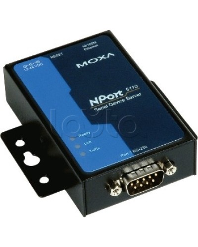 Сервер 1-портовый RS-232 в Ethernet Moxa NPort 5110-T в Комсомольске-на-Амуре Дополнительное оборудование для ОПС Pintop.ru