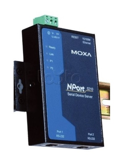 Сервер 2-портовый RS-232 в Ethernet Moxa NPort 5210-T в Комсомольске-на-Амуре Дополнительное оборудование для ОПС Pintop.ru