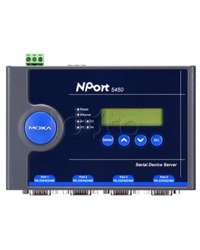 Сервер 4-портовый RS-232/422/485 в Ethernet Moxa NPort 5450-T в Комсомольске-на-Амуре Дополнительное оборудование для ОПС Pintop.ru