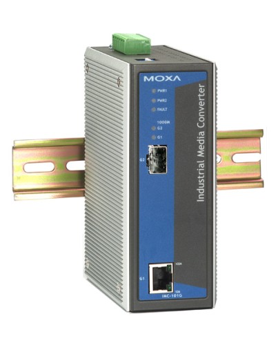 Медиаконвертер Gigabit Ethernet 10/100/1000BaseTX в 1000BaseSX/LX/LHX/ZX Moxa IMC-101G в Комсомольске-на-Амуре Дополнительное оборудование для ОПС Pintop.ru