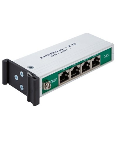 Устройство защиты линий Ethernet 10/100/1000M + PoE, 4 порта. EveryPro 4-Cat5P, патч-корд 4 шт. NSGate NSBon-15 в Комсомольске-на-Амуре Устройства защиты от перенапряжений Pintop.ru