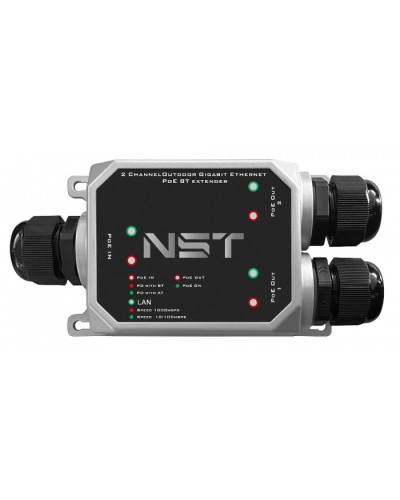Уличный Ultra PoE удлинитель - коммутатор Gigabit Ethernet до 250м на 3 порта NST NS-EXSW-3GP/W в Комсомольске-на-Амуре Дополнительное оборудование для сетей Pintop.ru
