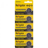Элемент питания Navigator 94 765 NBT-CR2032-BP5