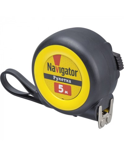Рулетка Navigator 80 258 NMT-Ru01-A-5-19 (автостоп, 5 м*19 мм) в Комсомольске-на-Амуре Аксессуары для кабель-канала Pintop.ru