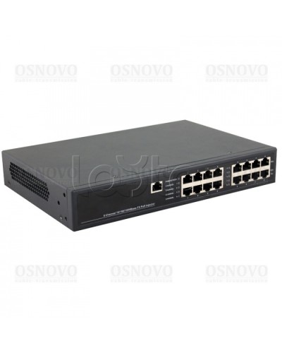 PoE-инжектор управляемый Gigabit Ethernet на 8 портов OSNOVO Midspan-8/150RGM в Комсомольске-на-Амуре Блоки питания для кожухов и камер Pintop.ru