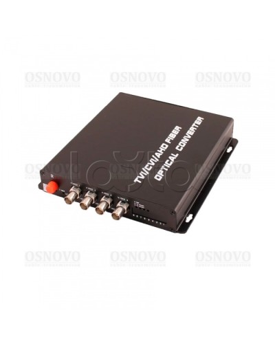 Приёмник 4 каналов видео оптический OSNOVO RA-H4/1F в Комсомольске-на-Амуре Видеоусилители, Модуляторы, Делители Pintop.ru