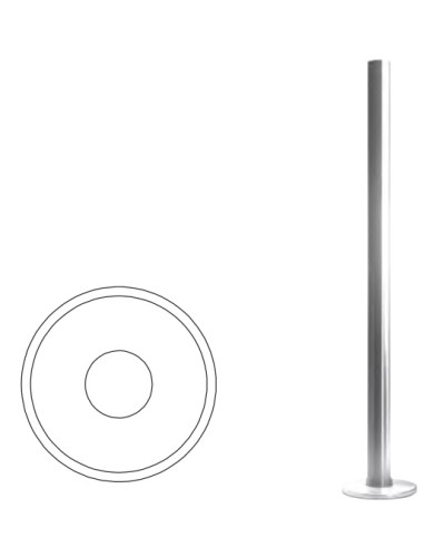 Стойка ограждения базовая (антик серебро) Oxgard в Комсомольске-на-Амуре Ограждения Pintop.ru