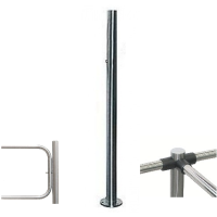 Стойка с отверстием под стопорный механизм промежуточная Т-образная BH02 2-16 PERCo