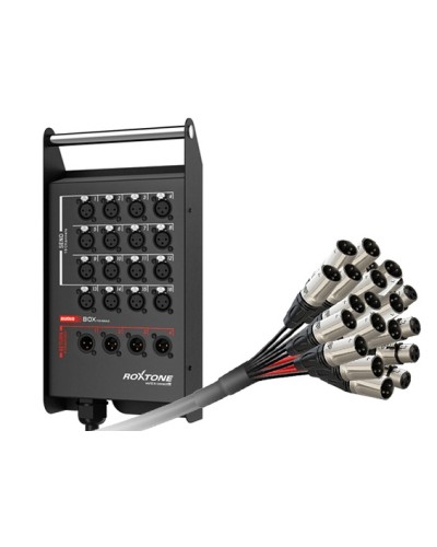 Кабель многожильный со сценической коробкой, с разъемами Roxtone+Neutrik ROXTONE STBN1604L35 в Комсомольске-на-Амуре Аксессуары для СОУЭ Pintop.ru