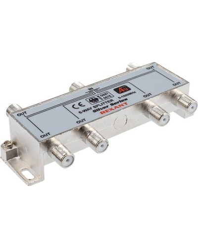 Делитель ТВх6 под F-разъем, 5-1000МГц, Silver (7 F-разъемов в комплекте) REXANT 05-6104 в Комсомольске-на-Амуре Системы видеонаблюдения Pintop.ru