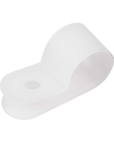 Кабельная скоба под винт 9 мм, белая, упаковка 50 шт. Rexant (07-4409) в Комсомольске-на-Амуре Держатели, клипсы, скобы Pintop.ru