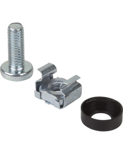 Комплект крепежа винт+шайба+гайка M6x16 REXANT (04-2686) в Комсомольске-на-Амуре Аксессуары для стоек и шкафов Pintop.ru