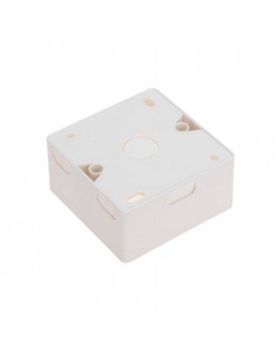 Короб накладной для лицевых панелей 80х80 под 2 модуля 45х22,5 Mosaic 03-0126 в Комсомольске-на-Амуре Распределительные коробки Pintop.ru