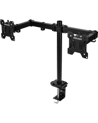 Кронштейн для двух мониторов 13-32, одно колено настольный, серия офис REXANT 38-0356 в Комсомольске-на-Амуре Системы видеонаблюдения Pintop.ru