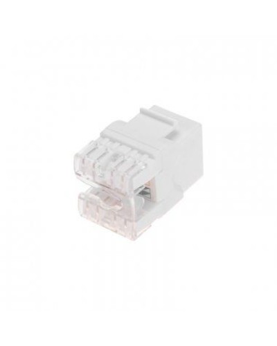 Модуль Keystone Jack RJ-45(8P8C), UTP неэкранированный, CAT 5e, тип 180 градусов, белый REXANT PRO 02-0060 в Комсомольске-на-Амуре Модули Keystone Pintop.ru