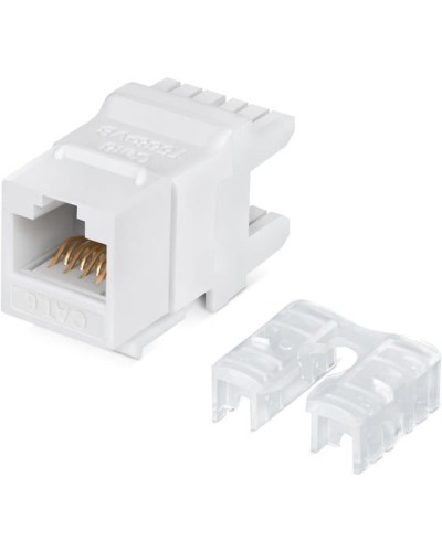 Модуль Keystone Jack RJ-45(8P8C), UTP неэкранированный, CAT 6, тип 180 градусов, белый REXANT PRO 02-0250 в Комсомольске-на-Амуре Модули Keystone Pintop.ru