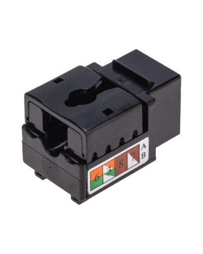 Модуль Keystone Jack RJ-45(8P8C), UTP неэкранированный, CAT 6, тип 90 градусов, черный REXANT PRO 02-0255 в Комсомольске-на-Амуре Модули Keystone Pintop.ru