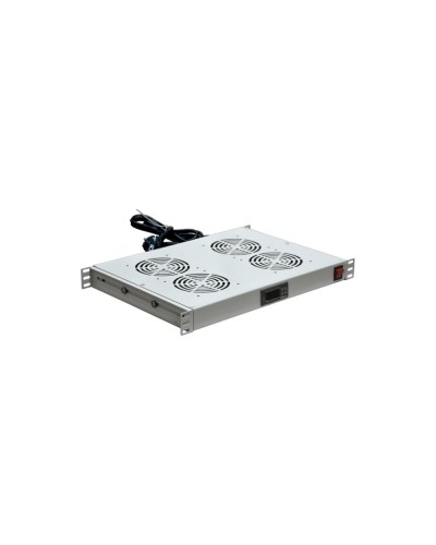 Модуль вентиляторный с термостатом 19 1U с 4-мя вентиляторами REXANT 04-2605 в Комсомольске-на-Амуре Вентиляторные модули Pintop.ru