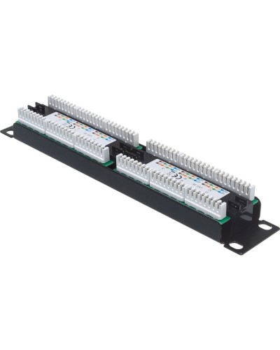 Панель коммутационная 10, 1U, 12 портов UTP, RJ-45, CAT 5e REXANT 04-0025 в Комсомольске-на-Амуре Патч панель Pintop.ru