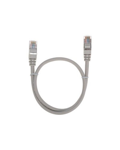 Патч-корд F/UTP, CAT 5e, RJ45-RJ45, 26AWG, LSZH, серый, 0,5м REXANT 02-0110-05 в Комсомольске-на-Амуре Патчкорды (медные) Pintop.ru
