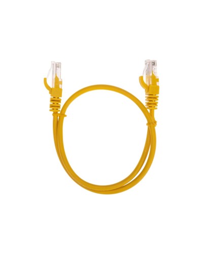 Патч-корд U/UTP, CAT 5e, RJ45-RJ45, 26AWG, LSZH, желтый, 0,5м REXANT 02-0105-05 в Комсомольске-на-Амуре Патчкорды (медные) Pintop.ru