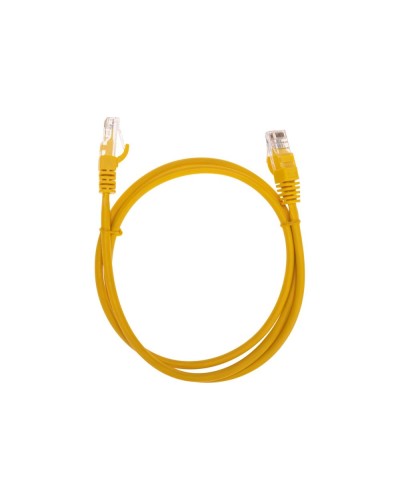 Патч-корд U/UTP, CAT 5e, RJ45-RJ45, 26AWG, LSZH, желтый, 1м REXANT 02-0105-1 в Комсомольске-на-Амуре Патчкорды (медные) Pintop.ru