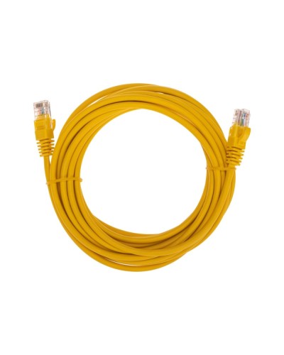 Патч-корд U/UTP, CAT 5e, RJ45-RJ45, 26AWG, LSZH, желтый, 5м REXANT 02-0105-5 в Комсомольске-на-Амуре Патчкорды (медные) Pintop.ru