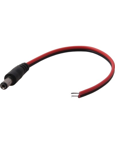 Разъем питания DC штекер 2,5х5,5мм с проводом 20 см REXANT 14-0324 в Комсомольске-на-Амуре Коннекторы и разъемы Pintop.ru