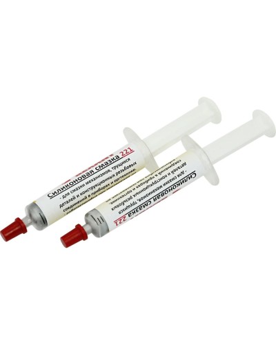 Смазка силиконовая 221, до +350 C, 2 мл, шприц REXANT (09-3955) в Комсомольске-на-Амуре Монтажные материалы Pintop.ru