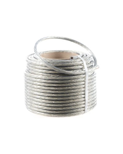 Трос стальной в ПВХ изоляции d=10.0 мм, катушка 50 метров REXANT (09-5300) в Комсомольске-на-Амуре Крепежные изделия Pintop.ru