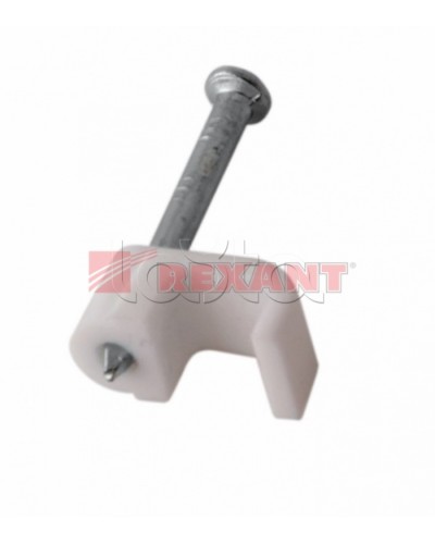 Крепеж кабеля плоский 6мм х 4мм (10шт/уп) REXANT 07-4206 в Комсомольске-на-Амуре Держатели, клипсы, скобы Pintop.ru