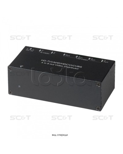 Распределитель видеосигнала HDCVI/HDTVI/AHD/CVBS SC&T CD408HD в Комсомольске-на-Амуре Видеоусилители, Модуляторы, Делители Pintop.ru