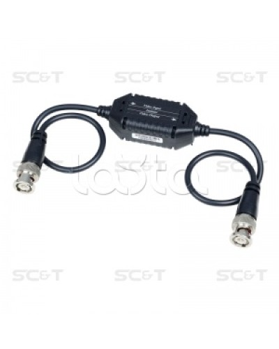 Изолятор коаксиального кабеля (AHD/CVI/TVI) для защиты от искажений по земле SC&T GL001HDP в Комсомольске-на-Амуре Видеоусилители, Модуляторы, Делители Pintop.ru