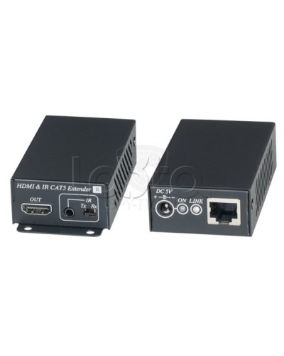 Комплект для передачи HDMI сигнала с ИК повторителем по одному кабелю витой пары SC&T HE02EI в Комсомольске-на-Амуре Видеоусилители, Модуляторы, Делители Pintop.ru