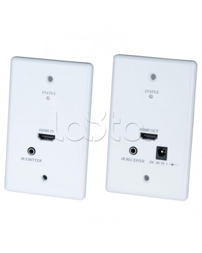 Комплект передачи HDMI с обратным ИК-повторителем SC&T HW01 в Комсомольске-на-Амуре Видеоусилители, Модуляторы, Делители Pintop.ru