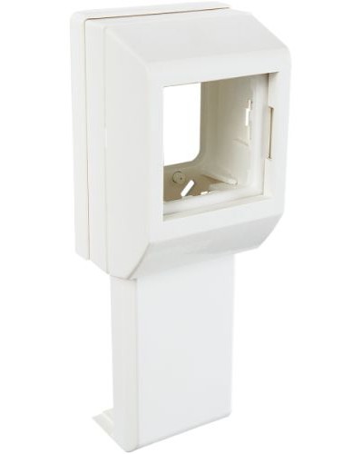 Суппорт с рамкой на 1 пост (45х45) вдоль профиля универсальный SPL 020007S в Комсомольске-на-Амуре Аксессуары для кабель-канала Pintop.ru