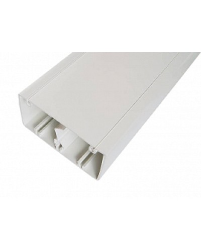Кабельный канал с крышкой100х50х2000мм (белый) SPL 100001S в Комсомольске-на-Амуре Кабель-канал Pintop.ru