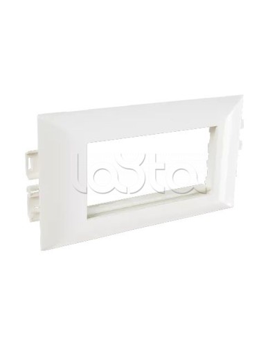 Суппорт с рамкой на 2 поста (45х45) в профиль для кабельных каналов 100х50, 105х50 SPL 100008S в Комсомольске-на-Амуре Аксессуары для кабель-канала Pintop.ru