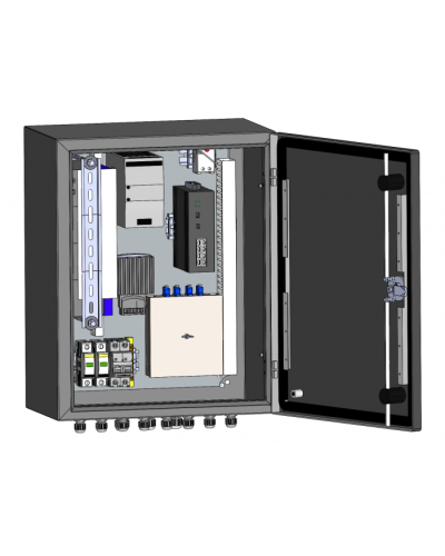 Узел коммутации всепогодный SpaceCam SC-Box-8GP-240-2G-UPS(G) в Комсомольске-на-Амуре Коммутаторы Pintop.ru