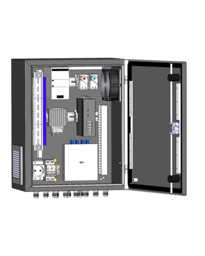 Узел коммутации всепогодный SpaceCam SC-Box-L2-8GP-240-2G-UPS(F) в Комсомольске-на-Амуре Коммутаторы Pintop.ru