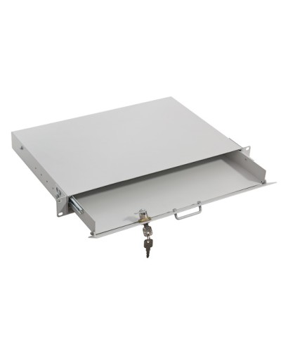 Полка под клавиатуру, выдвижная 1U TLK TLK-KB1-GY в Комсомольске-на-Амуре Полки для шкафов и стоек Pintop.ru