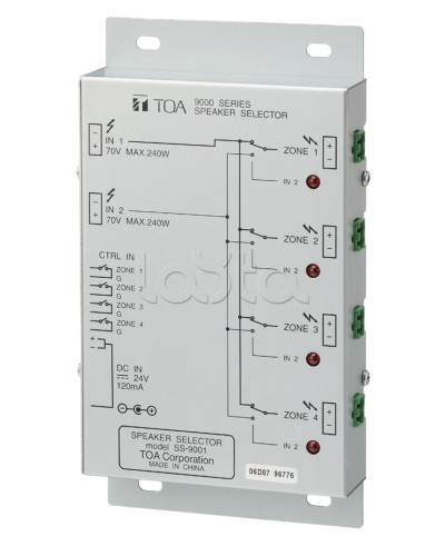 Селектор внешний TOA SS-9001 в Комсомольске-на-Амуре Системы оповещения и трансляции TOA Pintop.ru