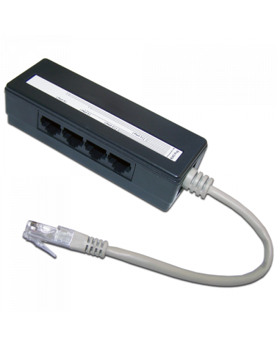 Сплиттер 1 на 4 RJ-45 TWT (TWT-4U1) в Комсомольске-на-Амуре Проходные адаптеры RJ-45 и разветвители Pintop.ru